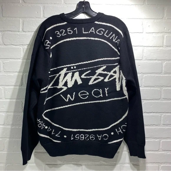Stussy | Sweaters | New Stussy Laguna Icon Sweater Black Medium